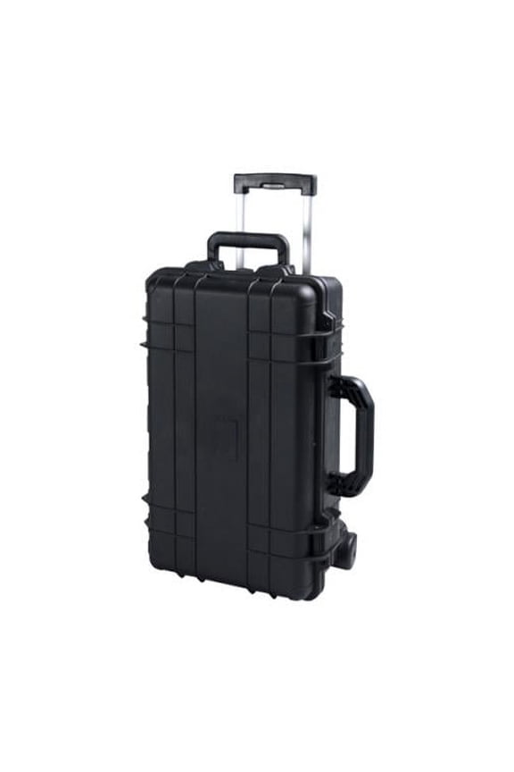 TZ Case CB-022 B Cape Buffalo Wheeled Water Resistant Utility Case, Black - 8.75 x 14 x 22 in.