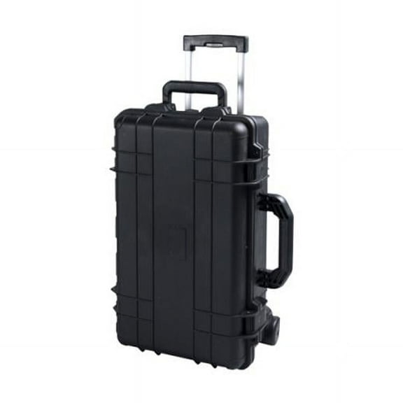 TZ Case  Cape Buffalo Wheeled Water Resistant Utility Case - Black - 8.75 x 14 x 22 in.