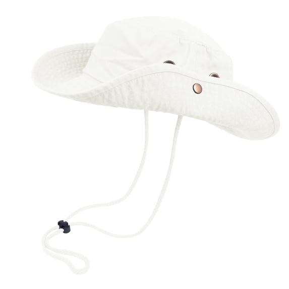TZ Promise Classic Cotton Wide Brim Bucket Hat with Adjustable String Unisex Sun Hat Lightweight Outdoor Travel
