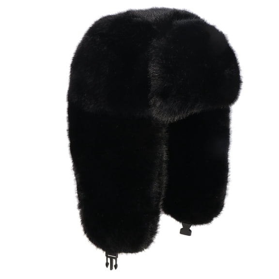 TZ Promise Men Women Winter Fuzzy Fluffy Solid Trapper Hats Windproof Russian Ushanka Warm Ear Flaps Cold Weather