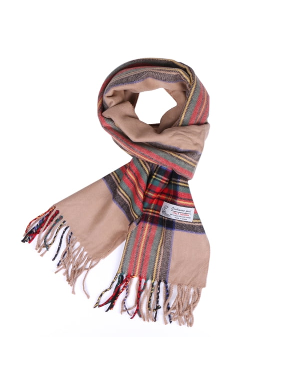 Women's Soft Tartan Plaid Hat, Scarf & Glove Set, Multi-Color