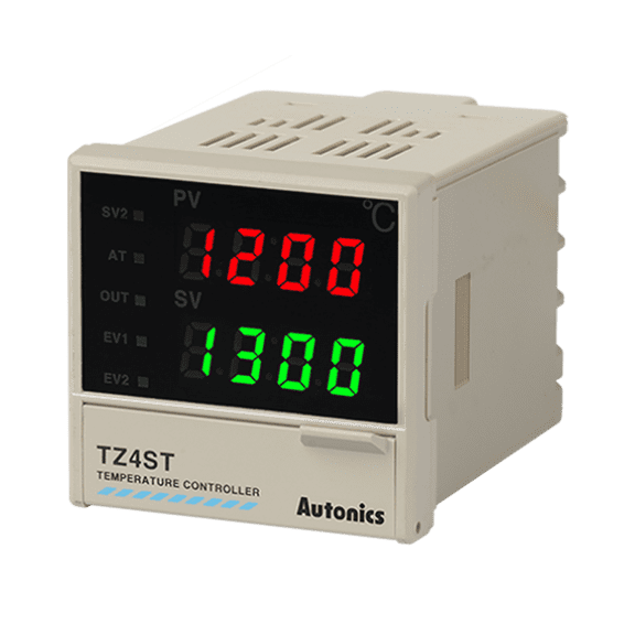 TZ4ST-14R Autonics PID Temp Control, 1/16 DIN, Digital, Relay Output, 1 Alarm Output, 100-240 VAC