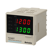 TZ4ST-24S Autonics PID Temp Control, 1/16 DIN, Digital, SSR Output, 2 Alarm Outputs, 100-240 VAC, Temperature Controller RTD, Type E, J, K, N, R, S, T, W 100  240 VAC Panel Mount