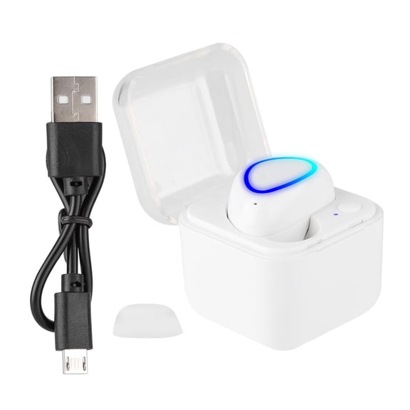 TZ9 Mini Single Bluetooth 4.2 Universal Headset IP3 Waterproof Stereo Headset White