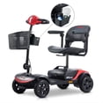 thumbnail image 1 of TZDZRC Outdoor 300W 4 Wheels Mobility Scooter with Storage Box, Adjustable Height, Detachable, Red, 1 of 5