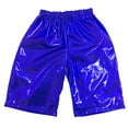 thumbnail image 1 of TZEWGL Little Boys Metallic Shorts Dance Outfits Shiny Hot Pants Athletic Shorts for Kids 8-9T, 1 of 4
