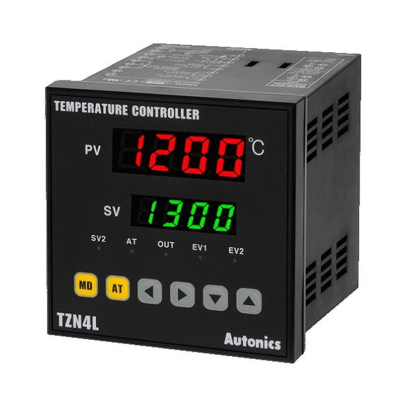 TZN4L-24R Autonics PID Temp Control, 1/4 DIN, Digital, Relay Output, 2 Alarm Outputs, 100-240 VAC