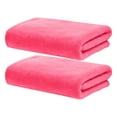 thumbnail image 1 of TZYUDK 2 Pack Super Absorbent Microfiber Bath Towels Quick Dry Lightweight Soft Skin Friendly for Shower Gym Travel Watermelon Red Polyester, 1 of 5