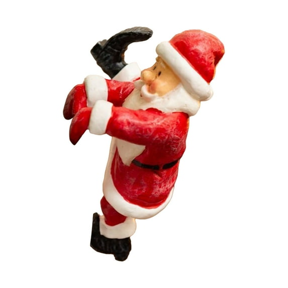 TZYUDK A Santa Claus Snowman Sculpture Flowerpot Vase Wall Hanging Decoration Resin Ornament Gift Affordable Useful Resin
