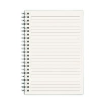 TZYUDK A5 Notebook Spiraled Graph Grids Paper Notebook Ruled Notebook Blank Journal Notebook 80 Pages For School Work Writing Thick Paper Flexible Plastic Cover Affordable Useful White