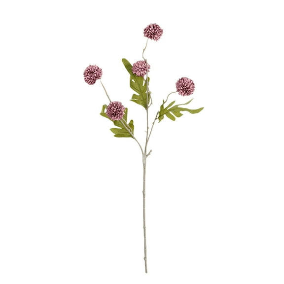 TZYUDK Artificial Dandelions Flowers Fake Silk Floral for Home Decor Wedding Centerpiece Party Table Arrangement DIY Crafts Purple Plastic