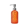 thumbnail image 1 of TZYUDK Blue Glass Foam Soap Dispenser - Refillable Bathroom Pump Bottle Orange Glass, 1 of 5