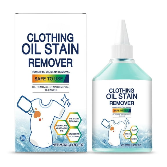 TZYUDK Clothing Oil Stain Remover Strong Decontamination Descaling Laundry Detergent Special Cleaner Solution 250ml A Plastic