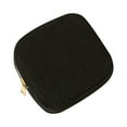 thumbnail image 1 of TZYUDK Corduroy Sanitary Pad Storage Pouch Portable Small Item Organizer Makeup Bag Travel Toiletry Case Compact Discreet Design Black 98%Cotton,2%Spandex, 1 of 6