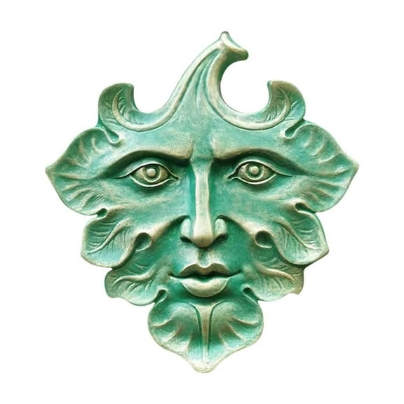 TZYUDK Green Man Wall Art Sculpture Home Garden Wall Hanging Decoration Affordable Useful Resin