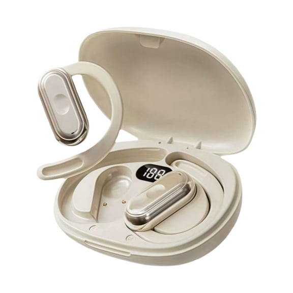 TZYUDK Open Ear Bluetooth Headset Wireless Earhook Sports Headphones Long Battery for Running Gym Workout Plastic