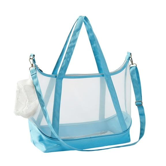 TZYUDK Transparent Cat Carrier Bag Beige Foldable Pet Travel Backpack Shoulder Handheld Carrier with Mesh Ventilation for Small Animals Vet Visits