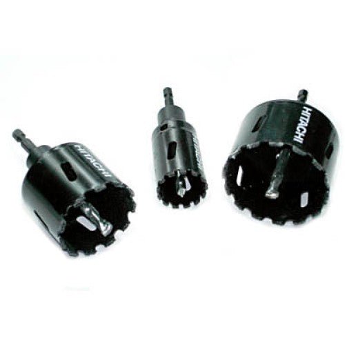 TZZ-67 - HOLE SAW 1-1/4 2 AND 2-1/2INCH HEX DRIVE CARBIDE GRIT FOR CONCRETE