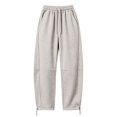 thumbnail image 1 of TZZQ Barrel Sweatpants for Women Baggy Wide Leg Drawstring Elastic Waisted Joggers Active Running Athletic Sweat Track Pants with Pockets Loose Fit Casual Trousers Fall Fashion Trousers Khaki M, 1 of 5