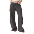 thumbnail image 1 of TZZQ Low Rise Barrel Sweatpants for Women Drawstring Baggy Sweat Pants Casual Wide Leg Elastic Waisted Barrel Lounge Trousers with Pockets Lightweight Workout Athletic Lounge Pants Dark Gray 3Xl, 1 of 7
