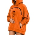 thumbnail image 1 of TZZQ Pet Pouch Hoodie Sweatshirt for Women Oversized Long Sleeve Snack Carrier Hoodies with Pouch Pull Pocket Soft Cozy Drop Shoulder Pullover Sweatshirts Casual Loungewear Tunic Tops Orange L, 1 of 8