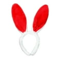 thumbnail image 1 of TZZQ Plush Bunny Rabbit Ear Headband, Soft Fuzzy Flexible Hair Hoop, Cute Bunny Headband, Comfort Costume Party Headwear Rabbit Headbands Holiday Party Gift Hair Hairband Accessories Red One Size, 1 of 2