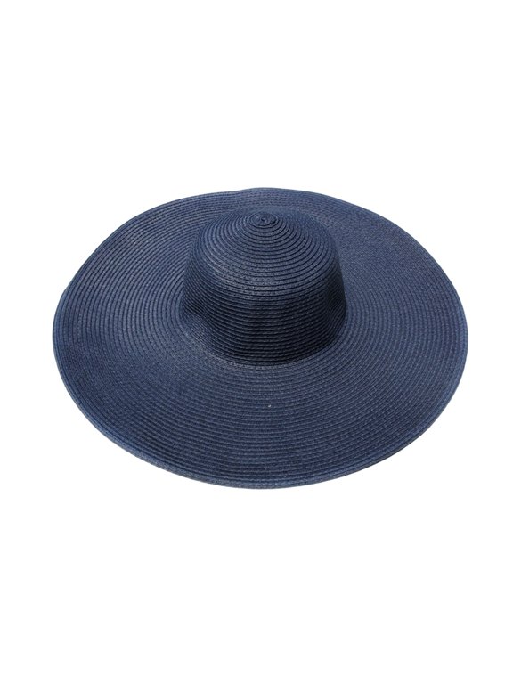 Wide Brim Sun Straw Hat for Women Summer Sun Protection Beach Sun Hats Lightweight Casual Bucket Hat Fashion Floppy Boho Vacation Beach Hat Classic Streetwear Packable Cloche Hat Black