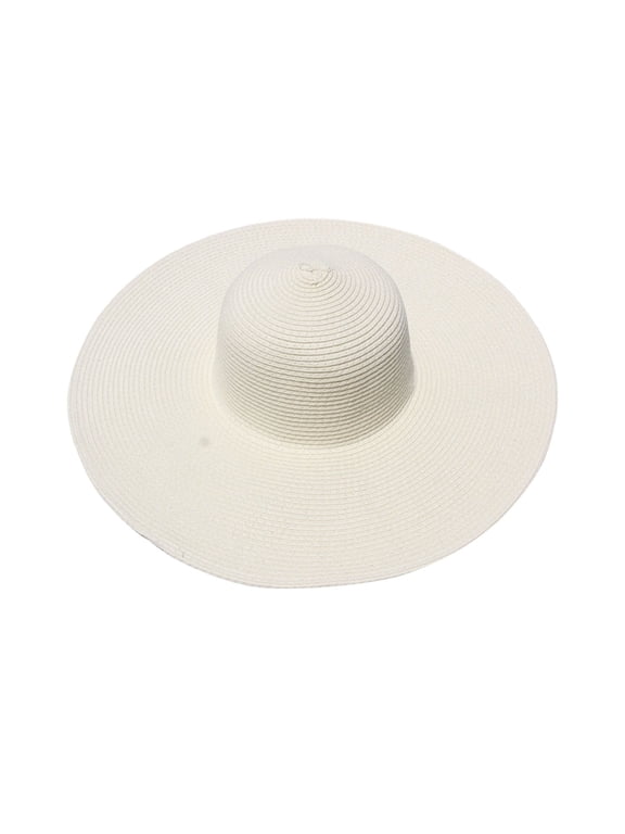 Wide Brim Sun Straw Hat for Women Summer Sun Protection Beach Sun Hats Lightweight Casual Bucket Hat Fashion Floppy Boho Vacation Beach Hat Classic Streetwear Packable Cloche Hat Beige