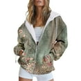 thumbnail image 1 of TZZQ Womens Zip Up Hoodies Jackets Long Sleeve Hooded Floral Printed Sweatshirt with Pocket Boho Drawstring Fall Hooded Jacket Loose Fit Soft Sport Coat Fashion Casual Sweatshirts S 3Xl, 1 of 4
