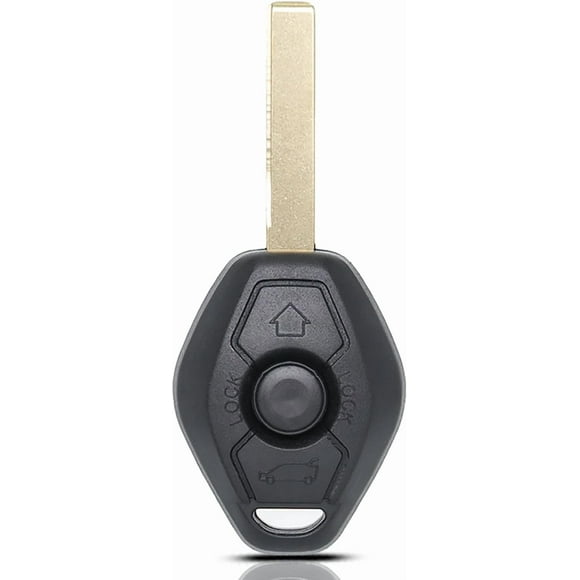 TZZT Key Fob Keyless Entry EWS System Fits for BMW 318 325 330 525 530 540 E38 E39 E46 M5 X3 X5 1996-2010 Remote Control Key Replacement FCC ID:LX8FZV P/N:6955750 ID44 Chip 315/433MHZ black