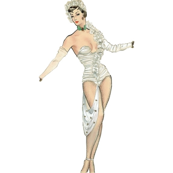 'Ta Dah' - Murray'S Cabaret Club Costume Design Print By ® The Murrayæs Cabaret Club Collection Mary Evans Picture