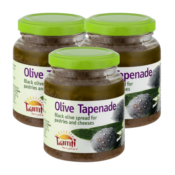 Kosher Taamti Olive Tapenade Black Olive Spread 6.3 oz, Pack of 3
