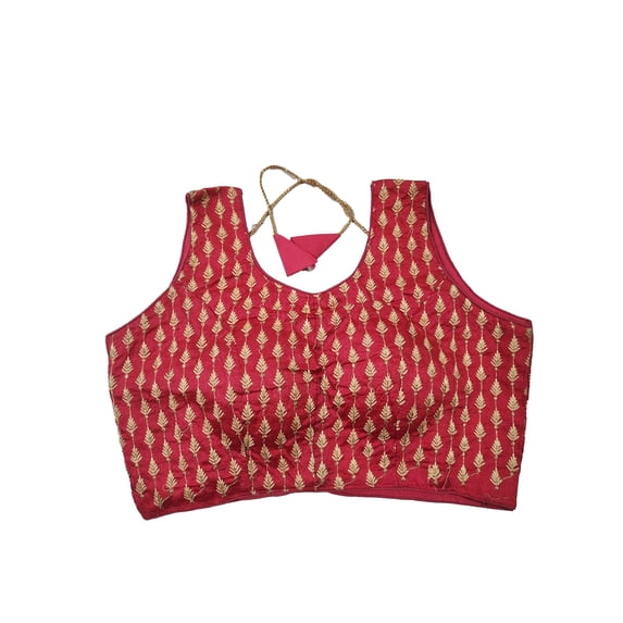 Ta la hi Collections Red Traditional Sari Blouse