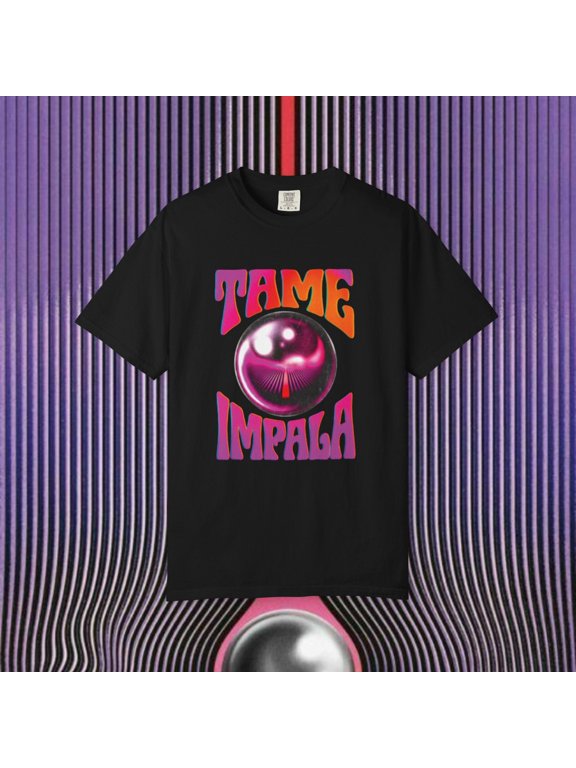 Ta,me Impala Psychedelic Orb T-Shirt | Retro Band Tee