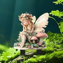 TaTaai 1Pcs Bohemian Fairy Flower Pot Decoration, Flower Fairy Planter Pots Decor,Garden Fairies Figurines,Fairy Garden Accessories for Garden Yard Lawn Decor