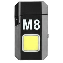 TaTaai 1Pcs Electric Windproof Lighter, Flameless USB Rechargeable Lighter with Super Bright COB Light, Fast Charging, Arc Ignition