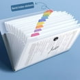 thumbnail image 1 of TaTaai 1Pcs Expanding File Folder Organizer with 12 Pockets, Waterproof Accordion Document Holder for Office Paperwork, A4 Letter Size Expandable Portfolio for Bills, Receipts & Tax Records, 1 of 5