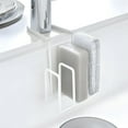 thumbnail image 1 of TaTaai 1Pcs Faucet Sponge & Brush Holder, Tower, White, Approx. 5.5 x 6.9 x 5.1 inches, Tower, Sponge Rack, Brush Stand, 1 of 5