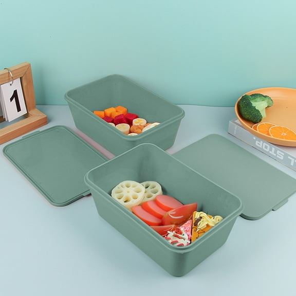 TaTaai 1Pcs Salad Box Keeper Container, Rectangular