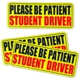 thumbnail image 1 of TaTaai 1Pcs Student Driver Magnet for Car - Be Patient Student Driver Magnet Boys and Girls Student Driver Sticker Safety Warning Reflective Signs Reusable Movable, 1 of 7