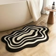thumbnail image 1 of TaTaai 2Pcs Absorbent Bath Mat, Irregular Shaped Bathtub Mat Fast Drying Non Slip Thin Floor Mat Doormat, Easy Clean Bathroom Rug for Shower Room,Kitchen,Living room, 1 of 7