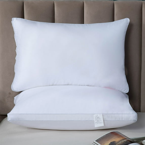 TaTaai 2Pcs Bed Pillows for Sleeping Cooling Pillows for Back, Stomach or Side Sleepers, Super Soft Down Alternative Microfiber Filled Pillows