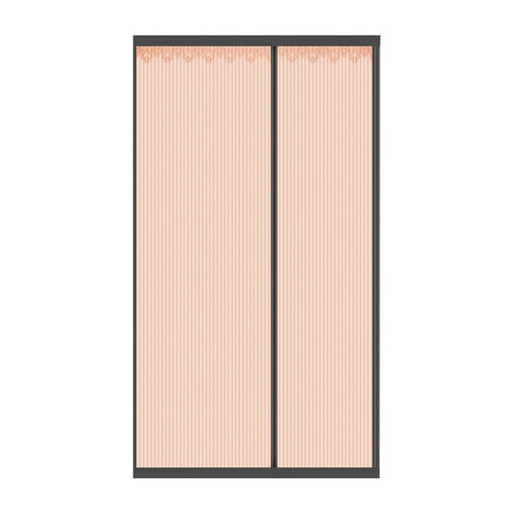 TaTaai 2Pcs Magic Mesh | Magnetic Screen Door, Heavy Duty, Magnetic Closure, Door Net, Patio Screen, Sliding Door Screen, Bug Screen for Doorways Friendly