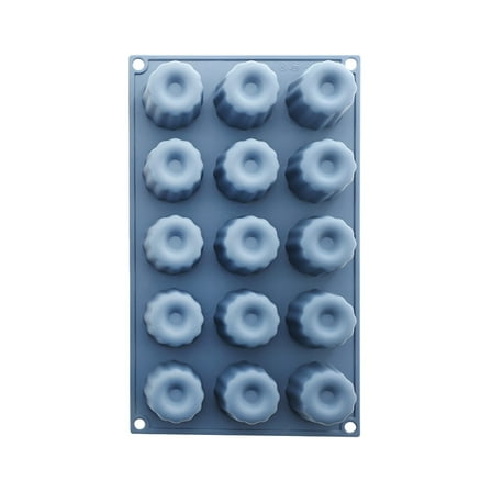 TaTaai 2Pcs Small 15-Cavity Semi Sphere Silicone Molds Non-Stick, Silicone Baking Molds for Making Jelly, Chocolates and Cake