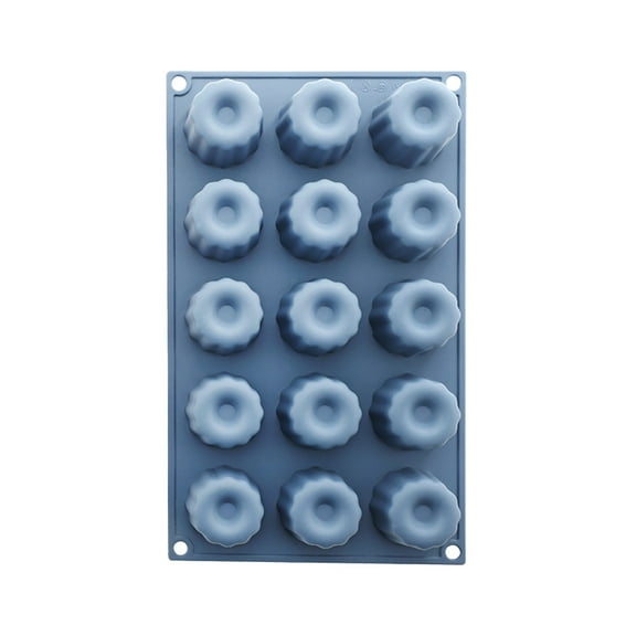 TaTaai 2Pcs Small 15-Cavity Semi Sphere Silicone Molds Non-Stick, Silicone Baking Molds for Making Jelly, Chocolates and Cake