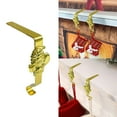 thumbnail image 1 of TaTaai 3Pcs Christmas Stockings hooks, Gold Christmas Stockings holder for Mantle, Reusable Christmas Stocking Hooks, No-Damage Xmas Hanger for Fireplace Stand Christmas Decoration Ornaments Hanging, 1 of 6