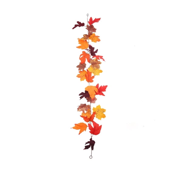 TaTaai 3Pcs Fall Leaf Garland Artificial Maple Leaves Silk Autumn Hanging Vines Red Ivy for Thanksgiving Home Wedding Party Garden Porch Decor