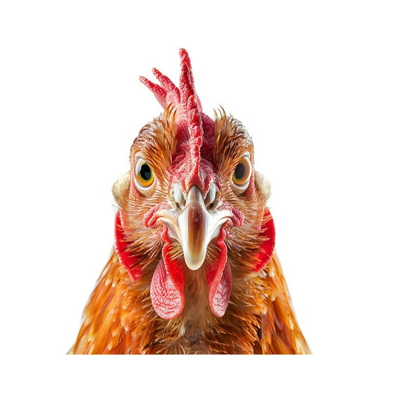 TaTaai 3Pcs Funny Chicken Wall Decals - Peel and Stick Chicken Heads Window Art Stickers - Weird Gifts for Friends Kitchen Playroom Game Room Farm Barn - Car Stickers