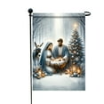 thumbnail image 1 of TaTaai 3Pcs Jesus Nativity Scene Christmas Garden Flags Christmas Holy Night Garden Flag Religious Seasonal Small Yard Banner Winter Holiday Outdoor Decor Farm Yard Flag ​, 1 of 7