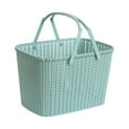 thumbnail image 1 of TaTaai 3Pcs Plastic Woven Rattan Storage Basket: Handmade Food Vegetable Fruit Sundries Basket with Handle Shopping Tote Bag Grocery Bag for Home Outdoor Picnic, 1 of 5